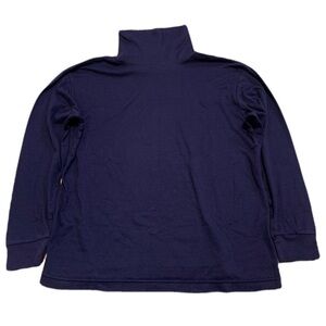 Vintage Separate Scene Navy Blue Turtleneck Sweater/Top Size L/G